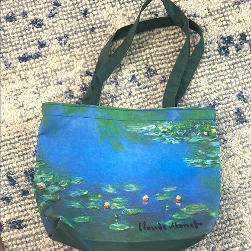Green and Blue Nature-Inspired Tote Bag